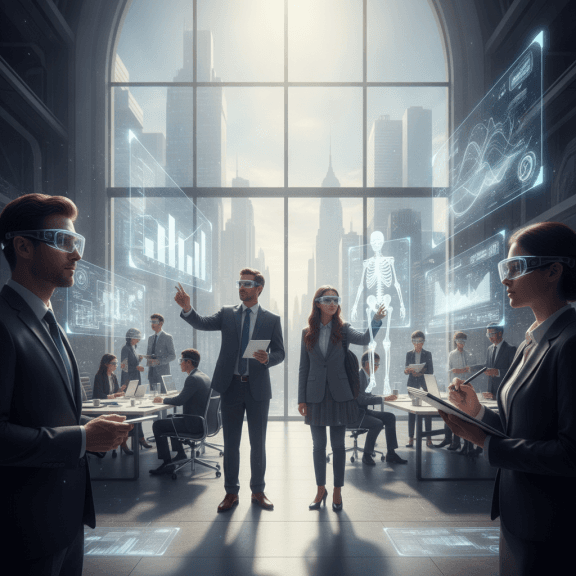 Digital twin and metaverse convergence visualization showing virtual replicas of physical infrastructure